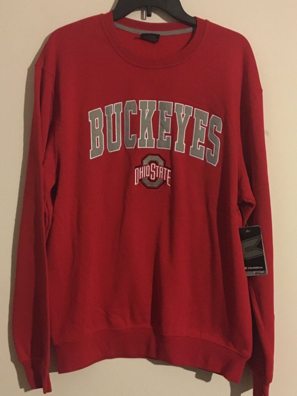 Ohio State University Sweatshirt Scarlet and Grey Officially Licensed NWT